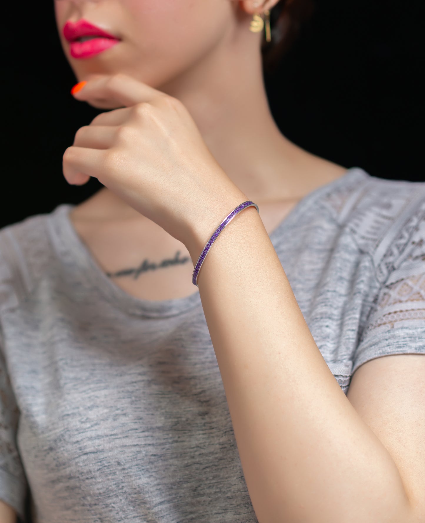 Bracelet Jonc Fin Fantaisie