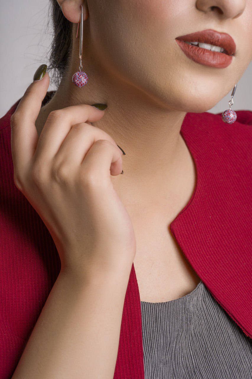 Boucles d’Oreilles Pendantes Perles