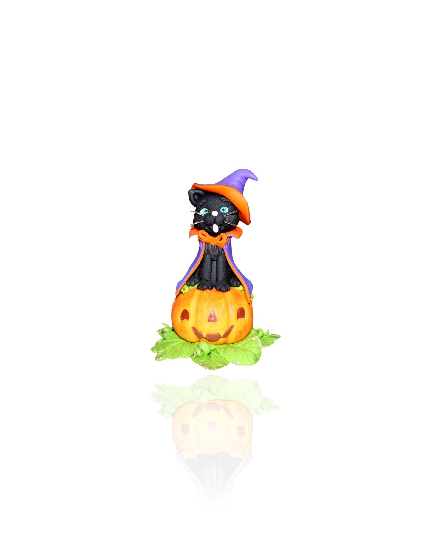 Décoration Chat et Citrouille Halloween