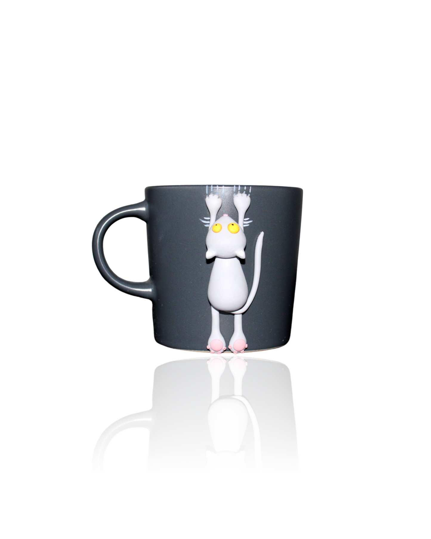 Mug Gris Personnalisé Chat