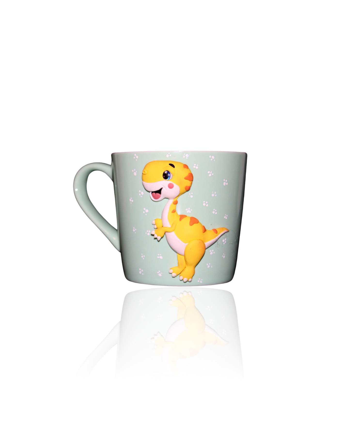 Mug Personnalisé Dinosaure Jaune