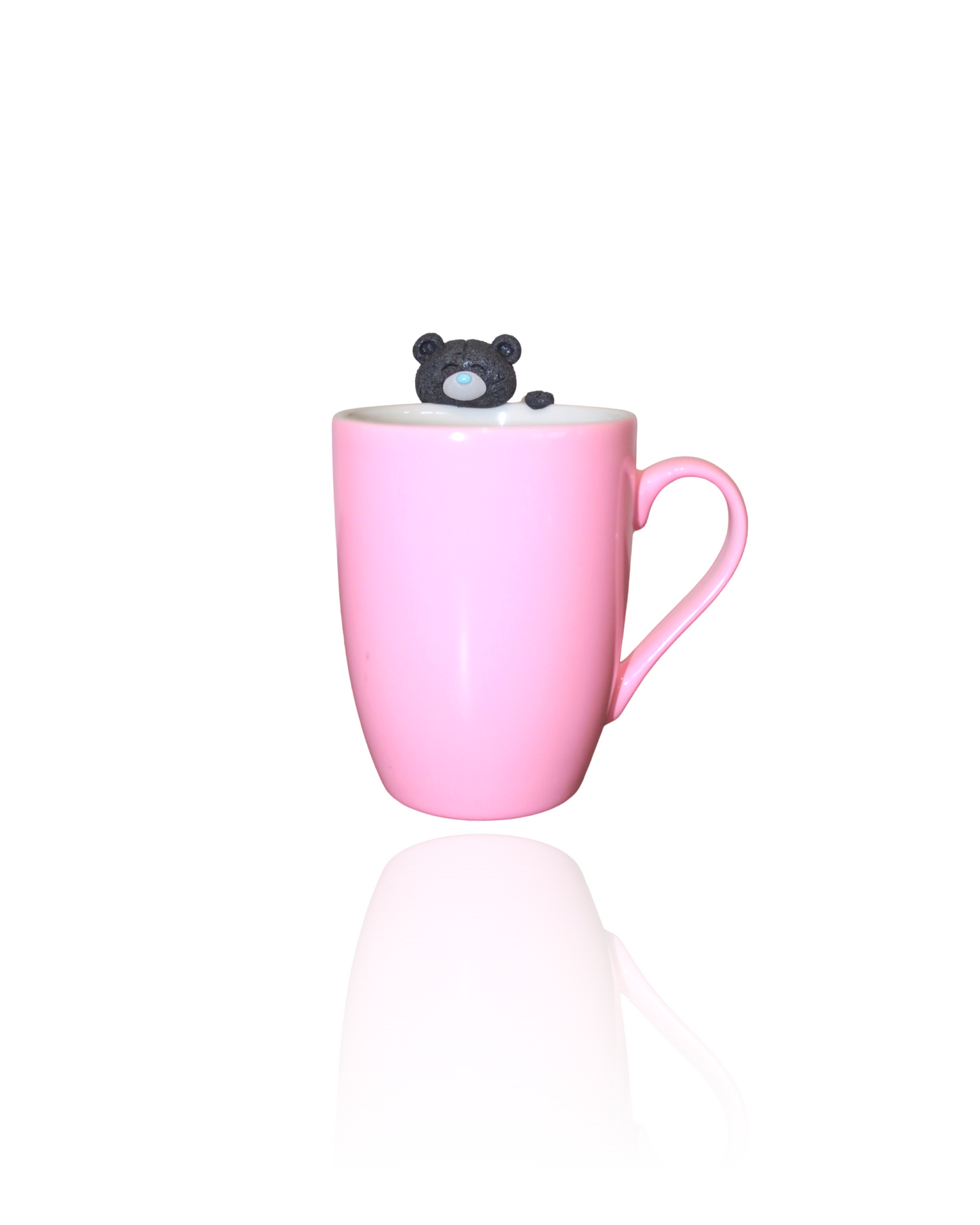 Mug Rose Ourson et Lapin - Tasse Rose Personnalisée