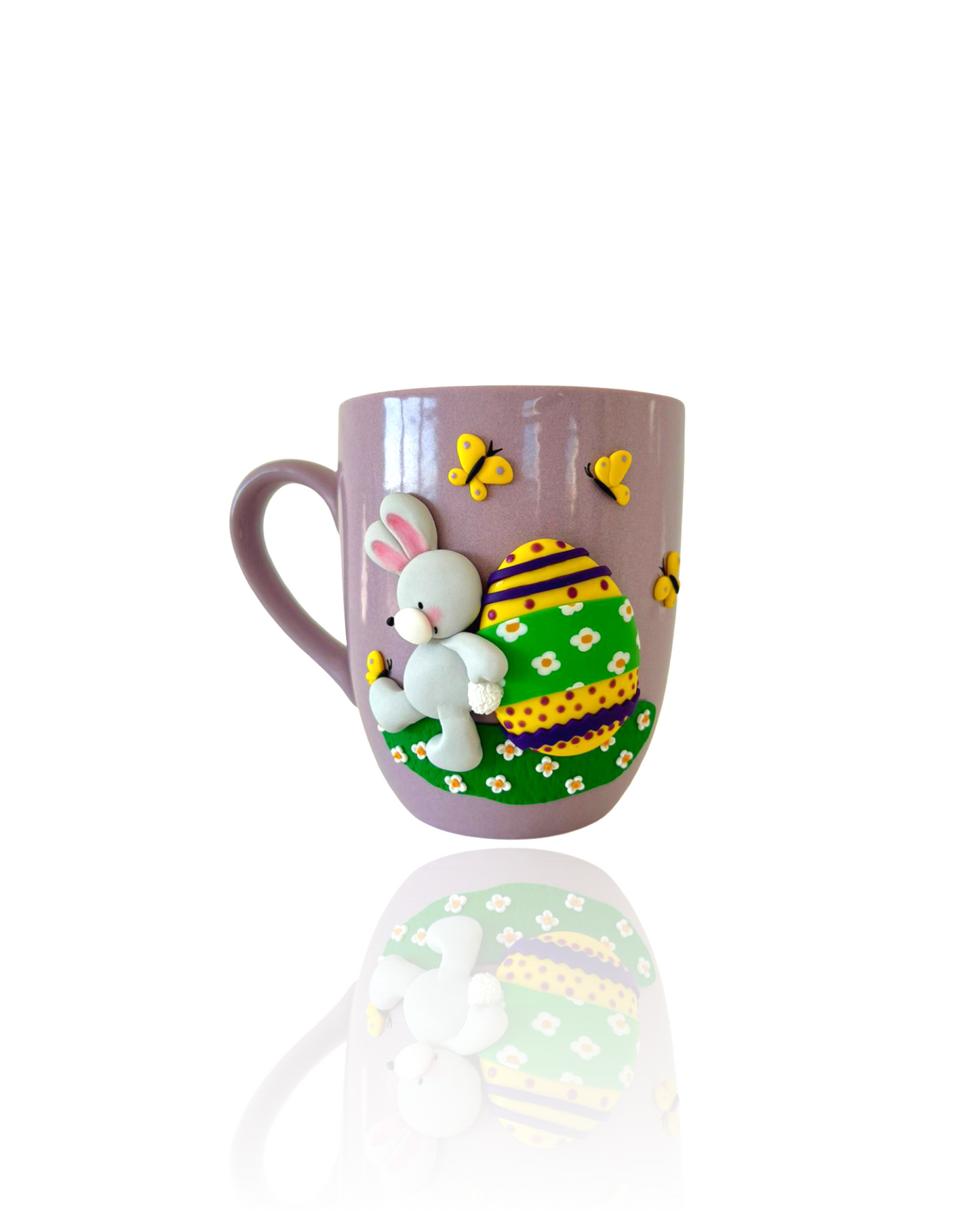 Mug Pâques Violet - Tasse Lapin et Œuf