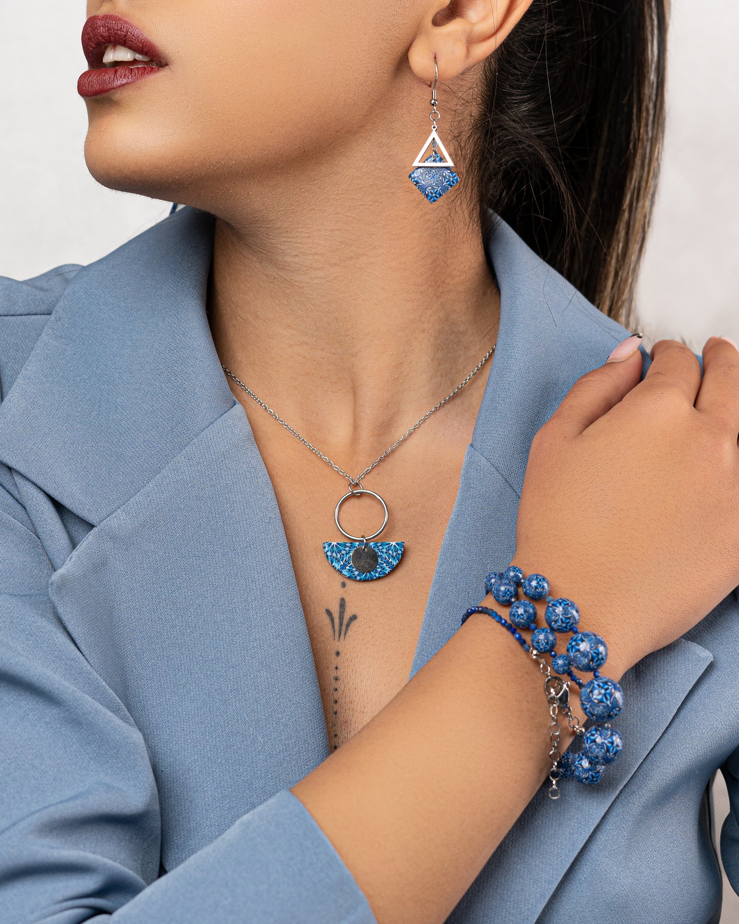 Ensemble Collier et Boucles d’Oreilles