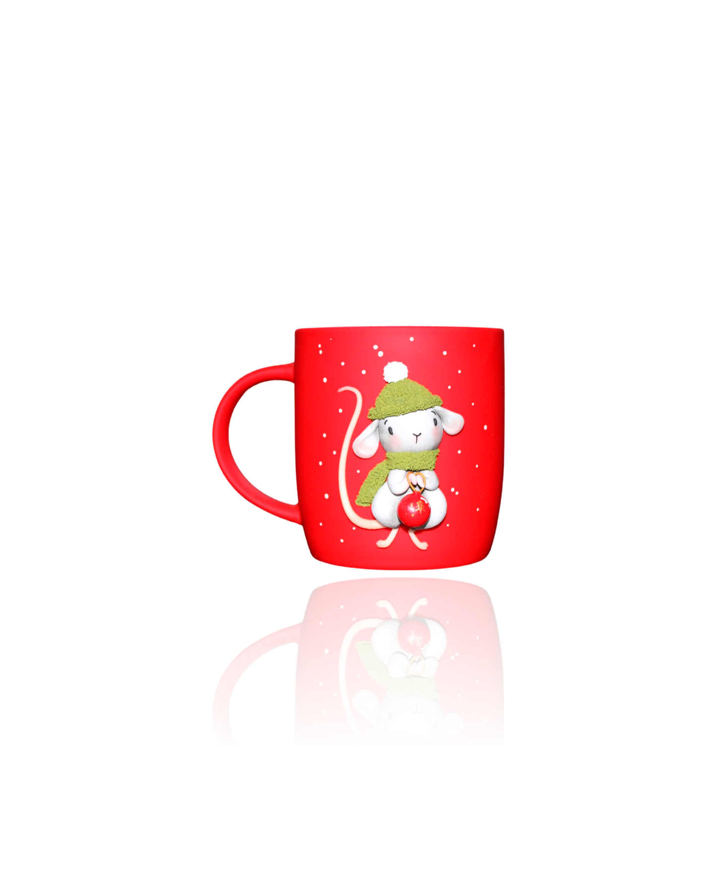 Mug de Noël Rouge Personnalisé Souris