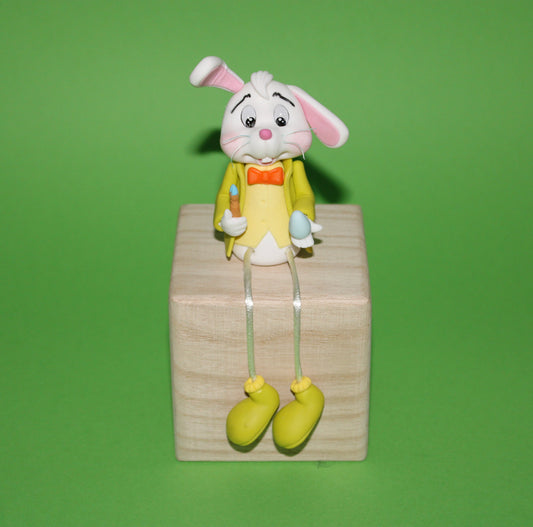 lapin de pâque jambes suspendues