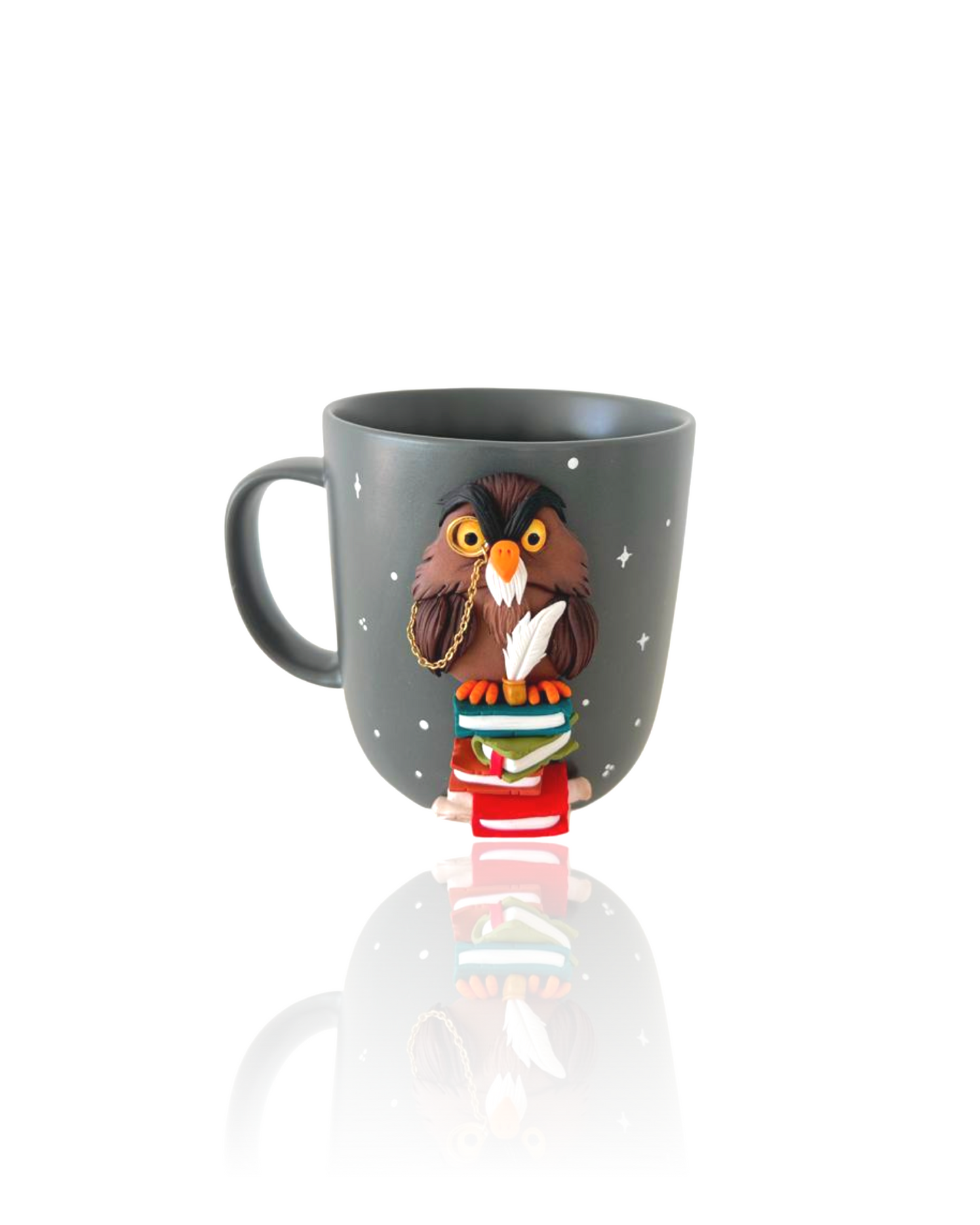 Mug Hibou et Livres - Tasse Personnalisée
