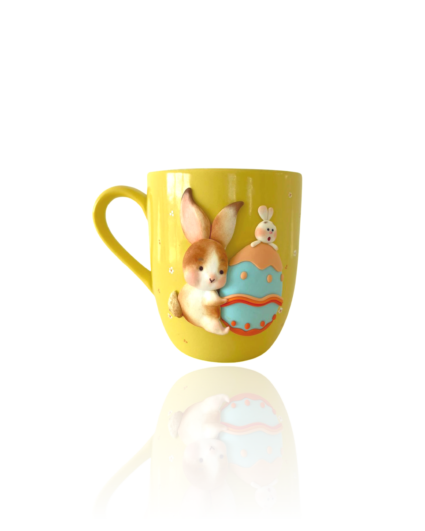 Mug Pâques Jaune - Tasse Lapin et Œuf