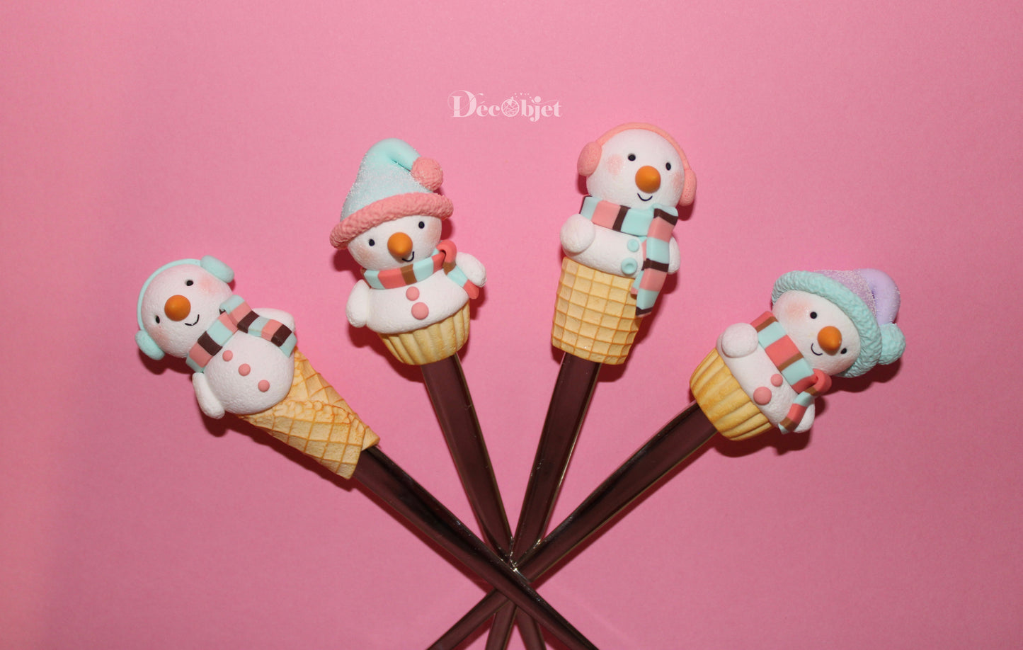 Petite Cuillère Personnalisée Glace Bonhomme de neige