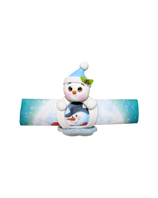 Porte-serviette de Table Bonhomme de neige - Décoration de Table de Noël