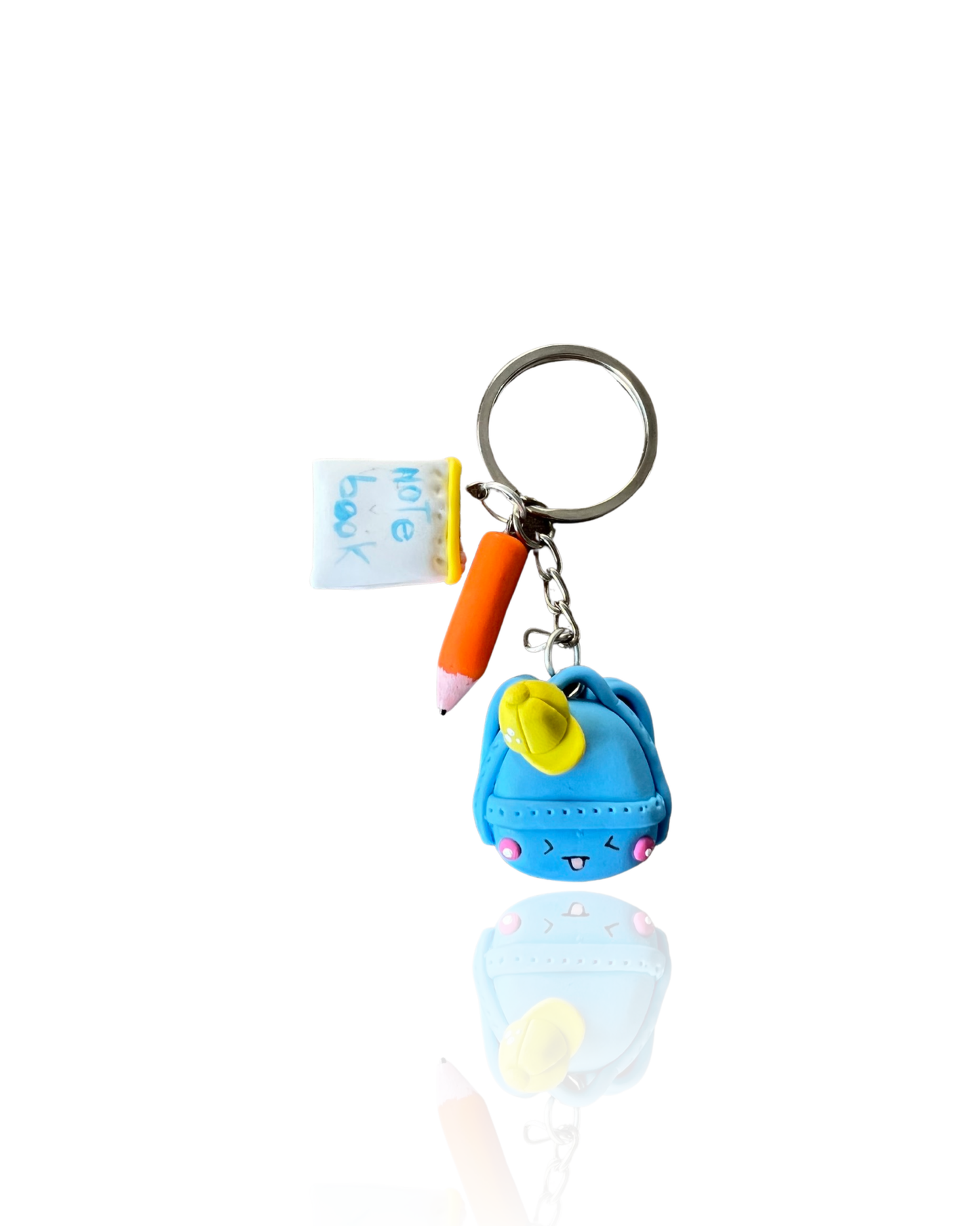 Porte-clés Sac à dos, Crayons et Carnet de notes Écoliers